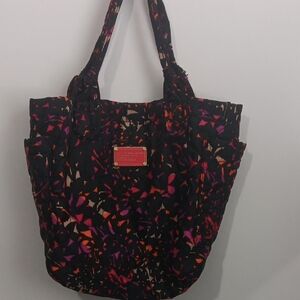 Marc Jacobs Stylish Black and Pink Tote Bag